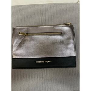 Christian Soriano zipper purse bag with pockets gold/black